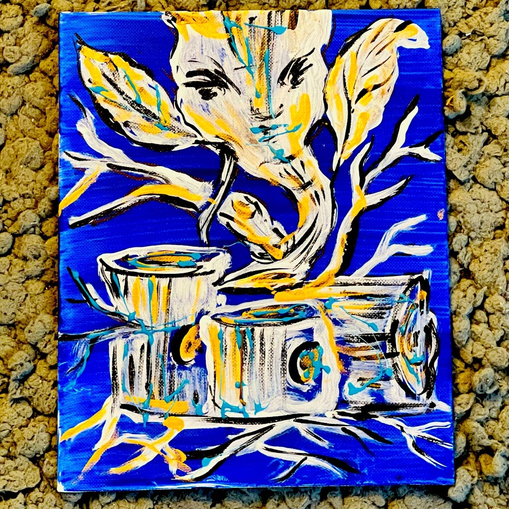 Spiritual canvas painting